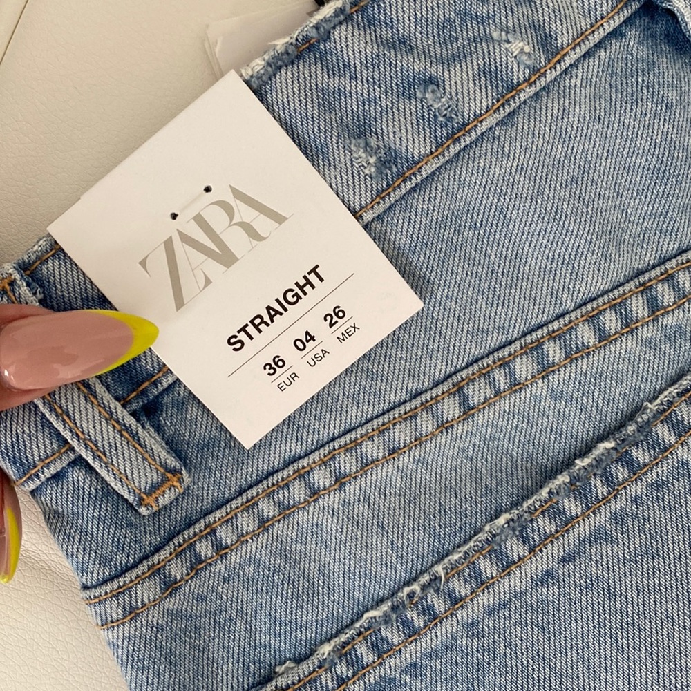🍋🌻HP🌻🍋 𝗡𝗪𝗧 𝗭𝗮𝗿𝗮 • Hi-Rise Straight Leg Jeans